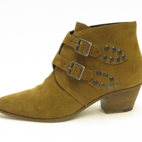 Saint Laurent Shoes - Saint Laurent Rock Double Buckle Ankle Boots